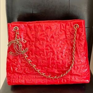 Red authentic Chanel bag